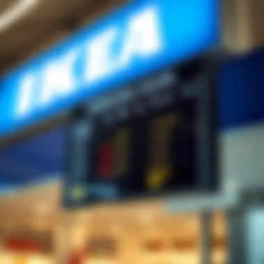 Operating Hours of IKEA Dubai Timetable sign detailing IKEA Dubai opening hours