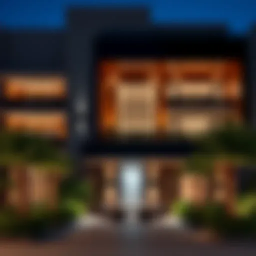 Luxurious apartment exterior in Dubai