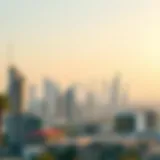 Dubai Skyline: A Hub of Luxury Real Estate Panoramic view of Dubai skyline showcasing luxury properties