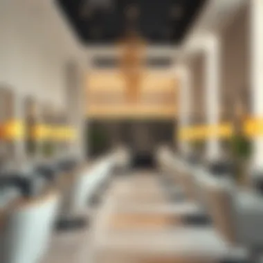 Luxurious Salon Interior A luxurious salon interior showcasing modern design elements