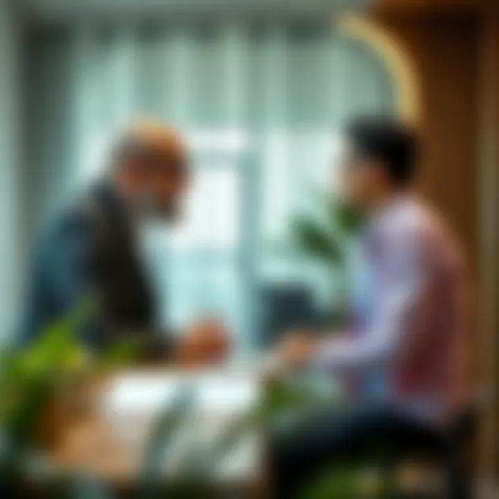 Landlord and Tenant Engagement in Dubai Conceptual image of landlord and tenant discussion