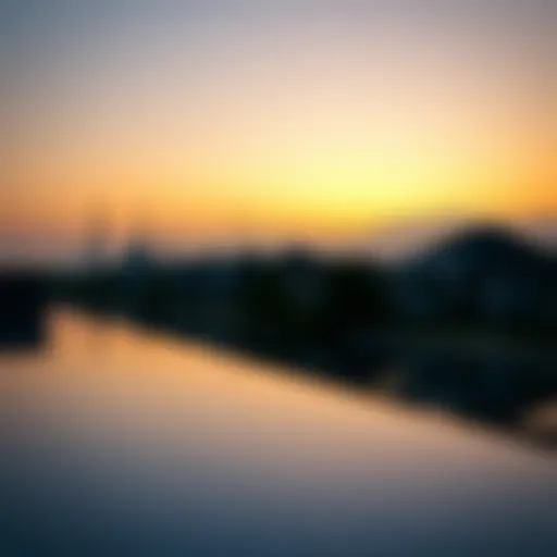 A serene pre-dawn view reflecting tranquility