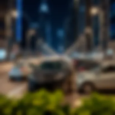 Parking Zones in Dubai Map highlighting key parking zones in Dubai