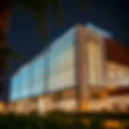 Exterior view of the Al Barsha Customer Happiness Center showcasing modern architecture