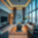 Modern apartment in Dubai showcasing luxury living