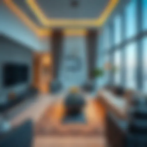 Modern apartment in Dubai showcasing luxury living