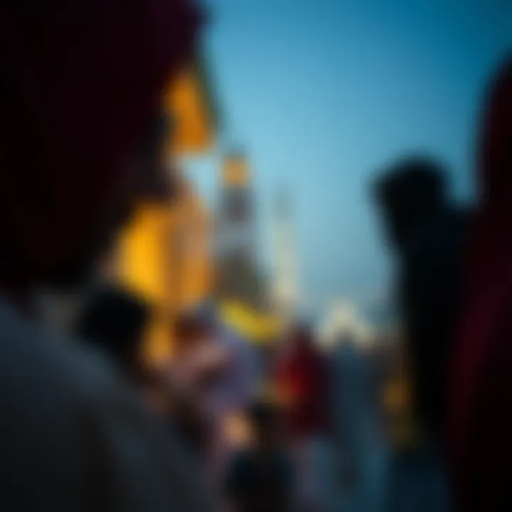 Community Spirit during Ramadan Community gathering reflecting Ramadan's spirit