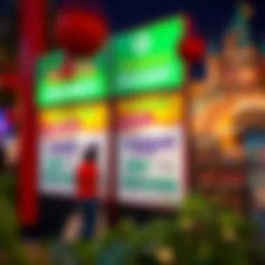 Seasonal Promotions and Discounts Seasonal promotions and discounts displayed at the park