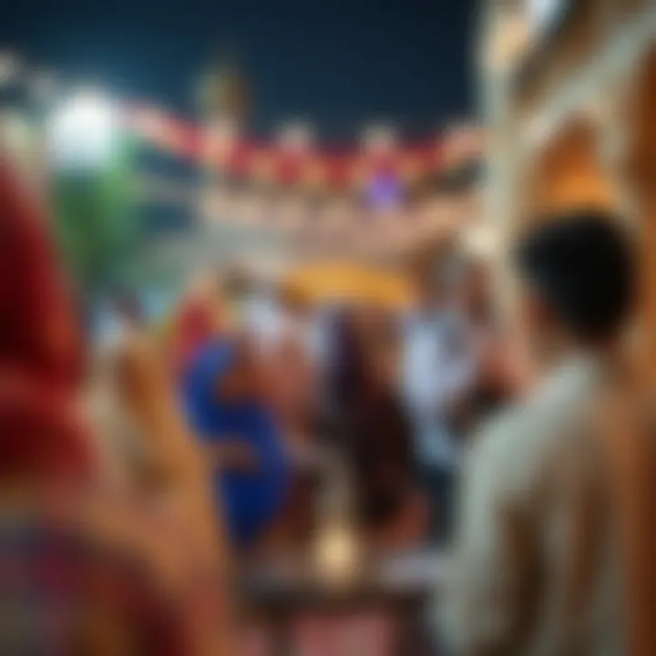 Cultural gathering during Sehri in a vibrant setting