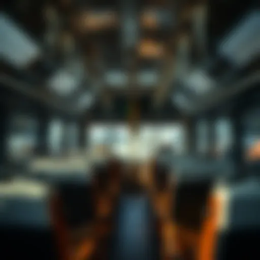 Modern bus interior showcasing comfort