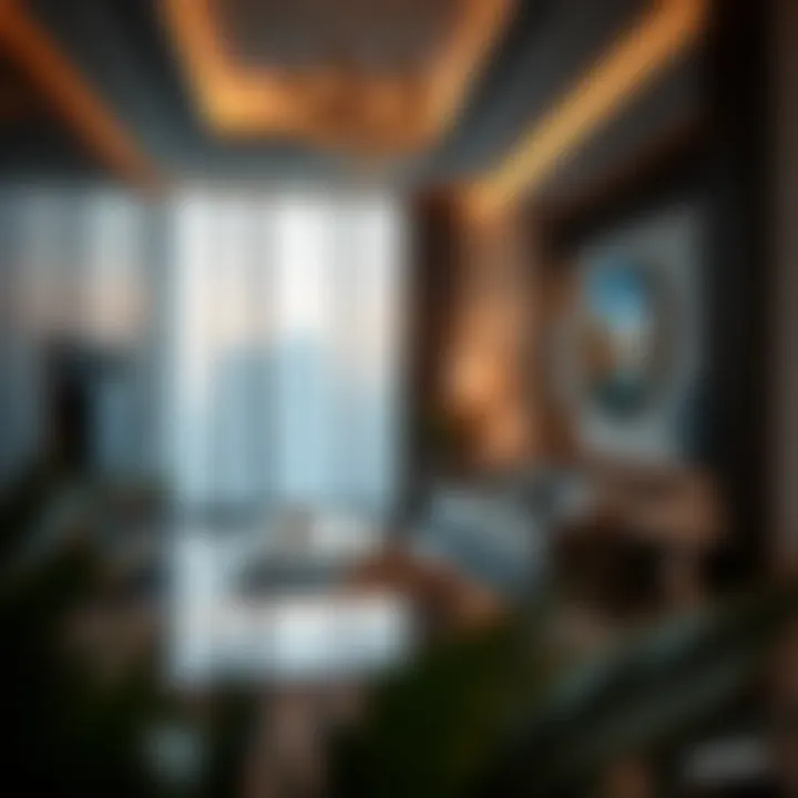 Innovative interiors of a luxury apartment in Urbana Dubai